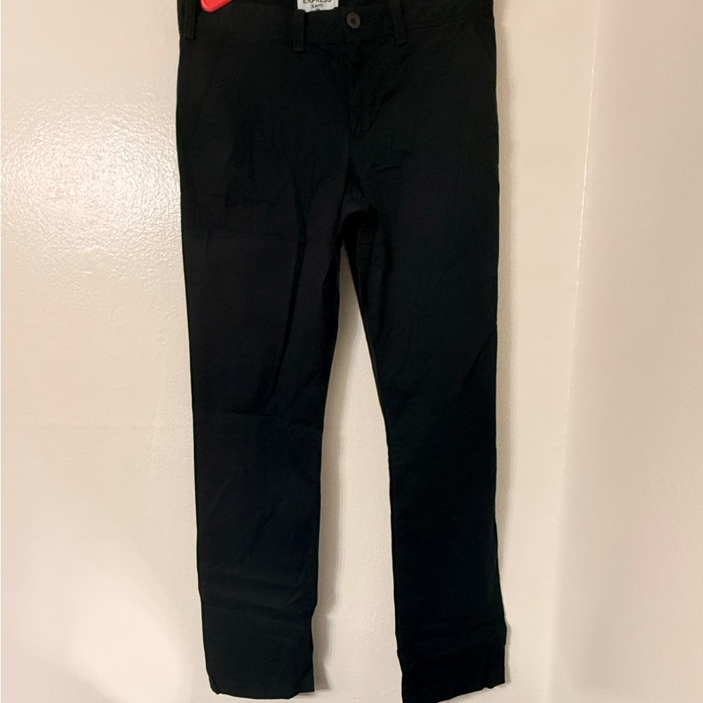 Used- Express Black Slim Fit Chino Pants 32x34